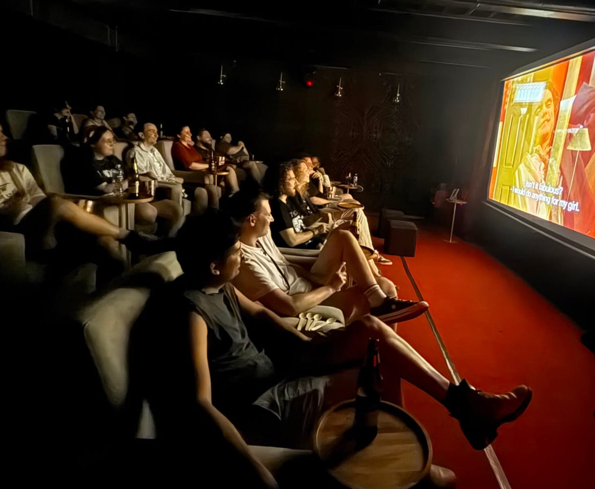 A full house at FOMO Secret Cinema